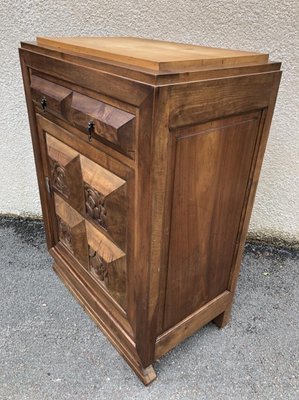 Art Deco Walnut Cabinet, 1920s-SDV-740035