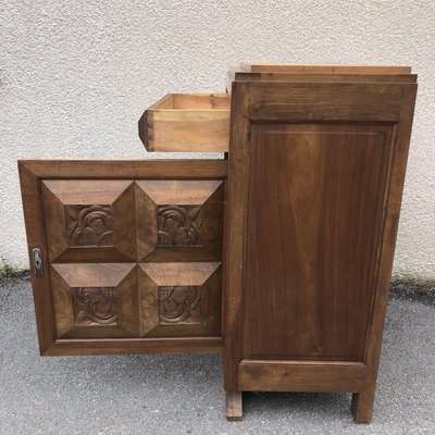 Art Deco Walnut Cabinet, 1920s-SDV-740035