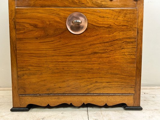 Art Deco Walnut Cantilever Sewing Box, 1920s-WZZ-1767566