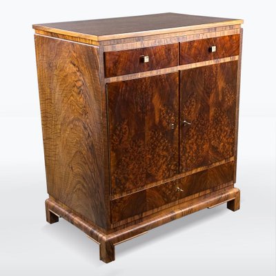 Art Deco Walnut Chest of Drawers, 1930s-XSL-2020373