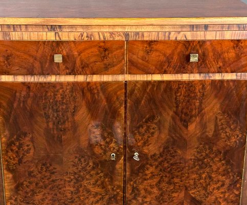 Art Deco Walnut Chest of Drawers, 1930s-XSL-2020373