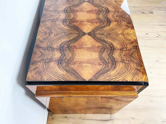 Art Deco Walnut Desk from Villa Victor Hugo, Paris, 1925-VMP-1144814