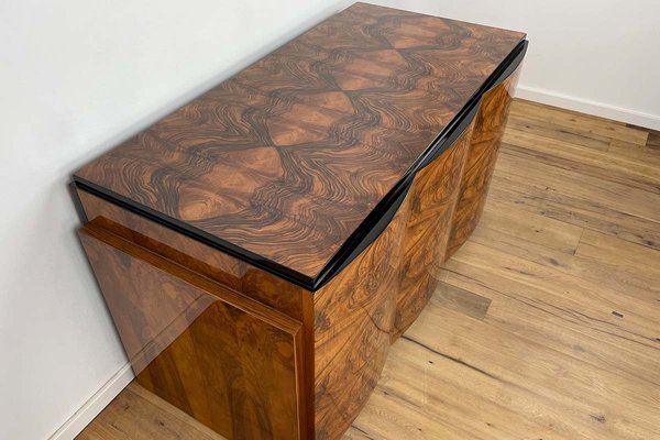 Art Deco Walnut Desk from Villa Victor Hugo, Paris, 1925-VMP-1144814