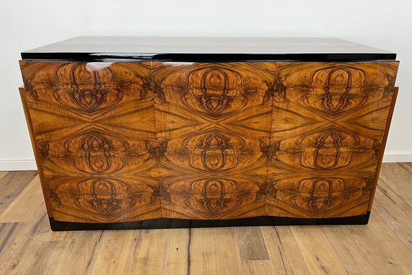 Art Deco Walnut Desk from Villa Victor Hugo, Paris, 1925-VMP-1144814