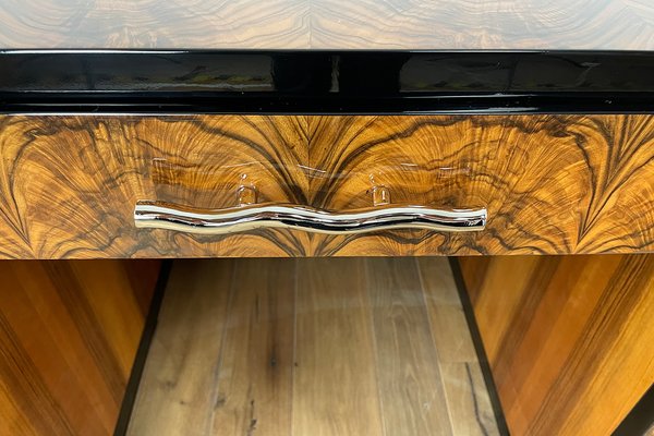 Art Deco Walnut Desk from Villa Victor Hugo, Paris, 1925-VMP-1144814