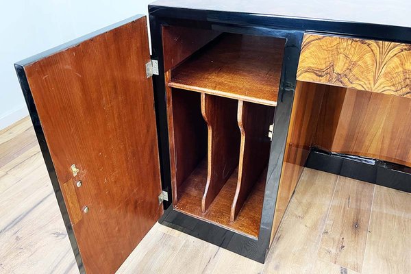 Art Deco Walnut Desk from Villa Victor Hugo, Paris, 1925-VMP-1144814