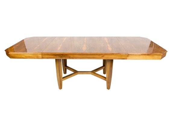 Art Deco Walnut Extendable Table, 1920s-WFJ-726579