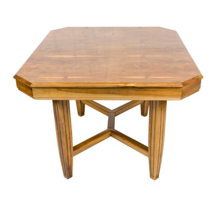 Art Deco Walnut Extendable Table, 1920s-WFJ-726579