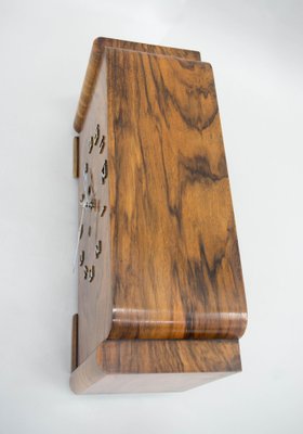 Art Deco Walnut Mantel Clock from Mauthe, 1930s-TZ-1770669