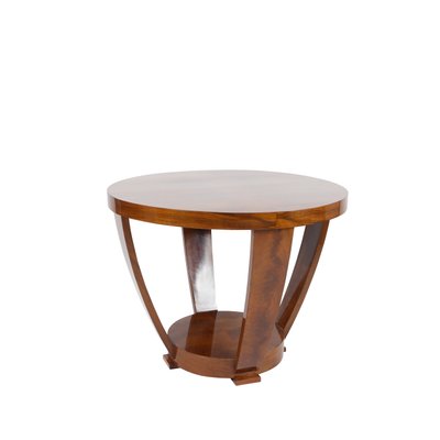 Art Deco Walnut Side Table, 1920s-AYY-833921