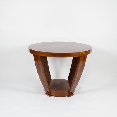 Art Deco Walnut Side Table, 1920s-AYY-833921