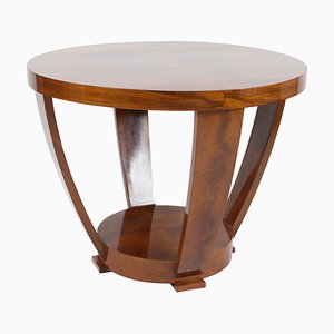 Art Deco Walnut Side Table, 1920s-AYY-833921