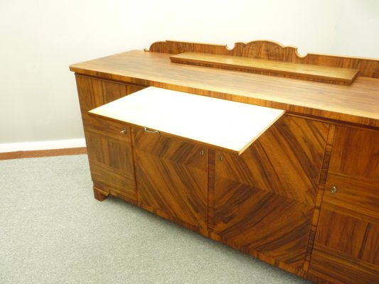 Art Deco Walnut Sideboard, 1920s-UG-1143470