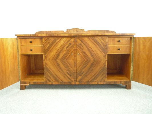 Art Deco Walnut Sideboard, 1920s-UG-1143470