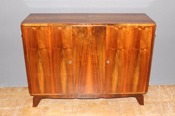 Art Deco Walnut Sideboard, 1940s-BCR-1078504