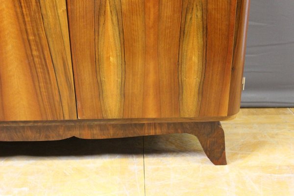 Art Deco Walnut Sideboard, 1940s-BCR-1078504