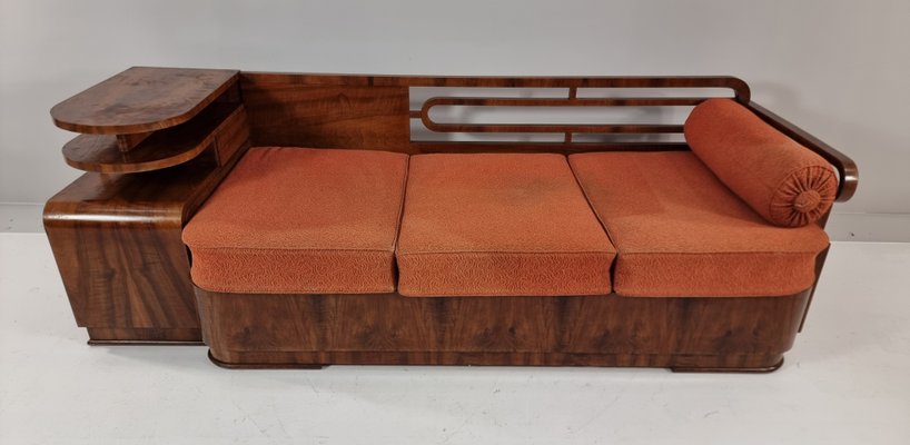 Art Deco Walnut Sofa, 1930s-BYY-2020129