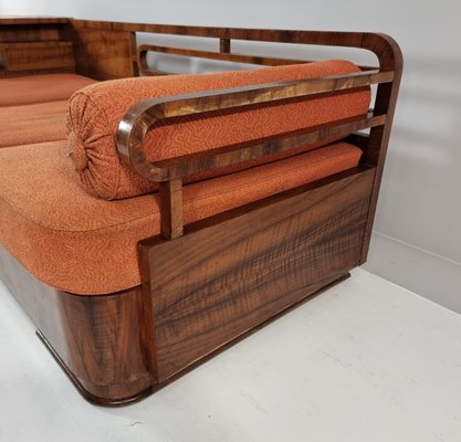 Art Deco Walnut Sofa, 1930s-BYY-2020129