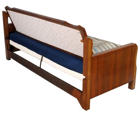 Art Deco Walnut Sofa Bed, 1920s-NJV-709653