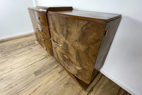 Art Deco Walnut Veneer Sideboard, France, 1925-VMP-1179936