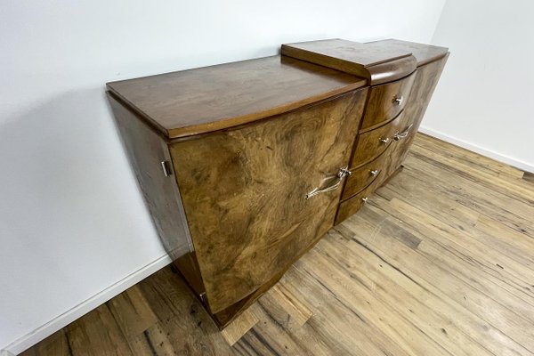 Art Deco Walnut Veneer Sideboard, France, 1925-VMP-1179936