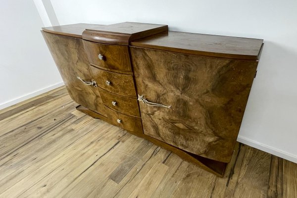 Art Deco Walnut Veneer Sideboard, France, 1925-VMP-1179936