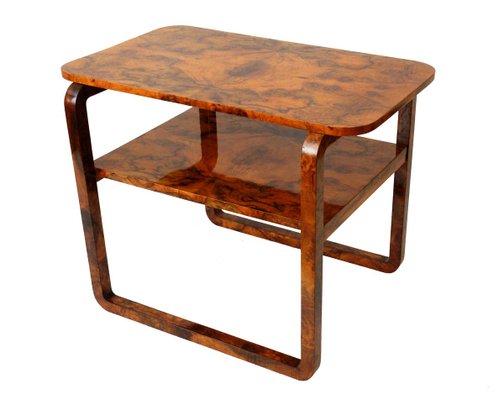 Art Deco Walnut Veneered Table, Germany, 1930s-HWV-913611