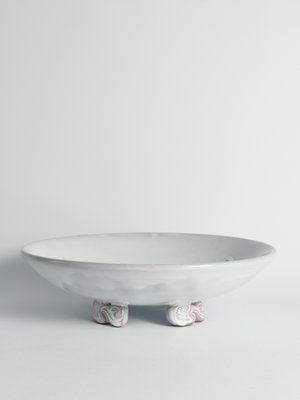 Art Deco White Earthenware Mermaid Bowl by Mari Simmulson for Upsala-Ekeby, 1950s-RUK-1806660