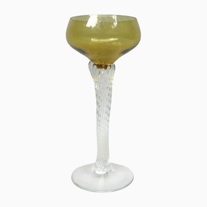 Art Deco Wine Glasses in Crystal Glass, 1920s, Set of 7-EY-1408690