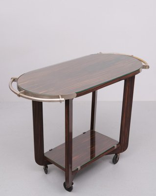 Art Deco Wood Serving Trolley, 1930s-GCG-1817490