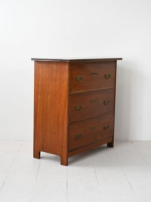 Art Deco Wooden Chest of Drawers, 1940s-QWP-2042075