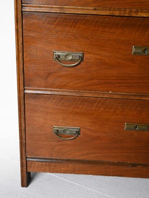 Art Deco Wooden Chest of Drawers, 1940s-QWP-2042075