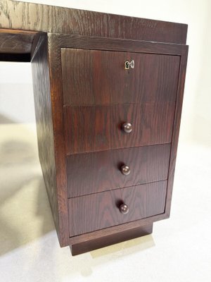 Art Deco Wooden Desk with Drawers, 1930s-FGA-1761383