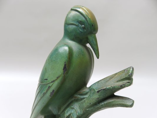 Art Deco Woodpecker Bookrests, France, Set of 2-EY-1098485