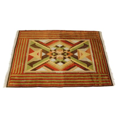 Art Deco Wool Rug, Czechoslovakia, 1930s-TZ-1743211