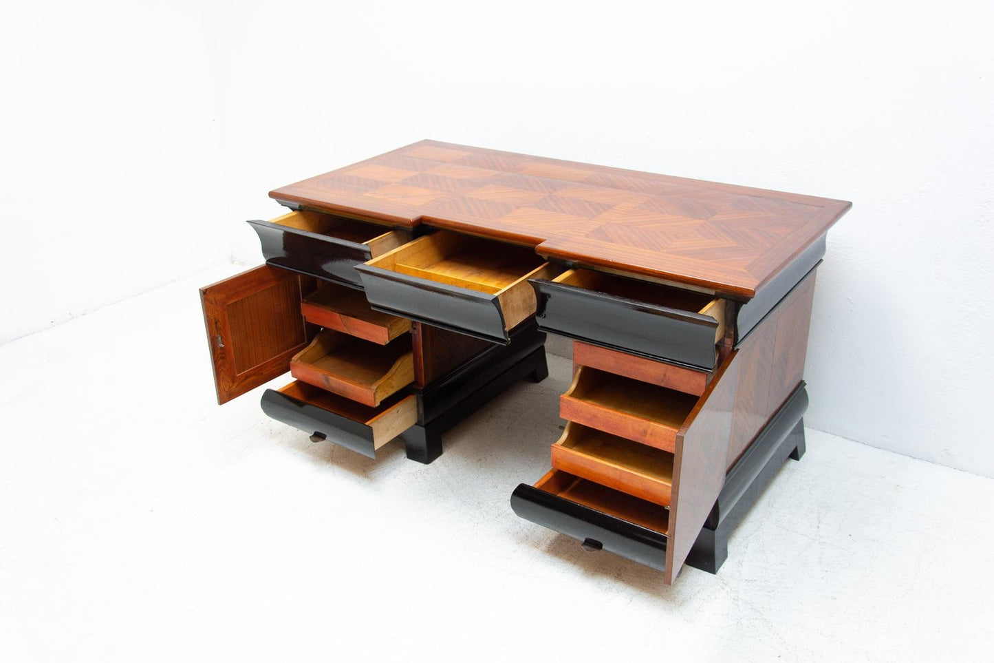 Art Deco Writing Desk, Bohemia, 1930s