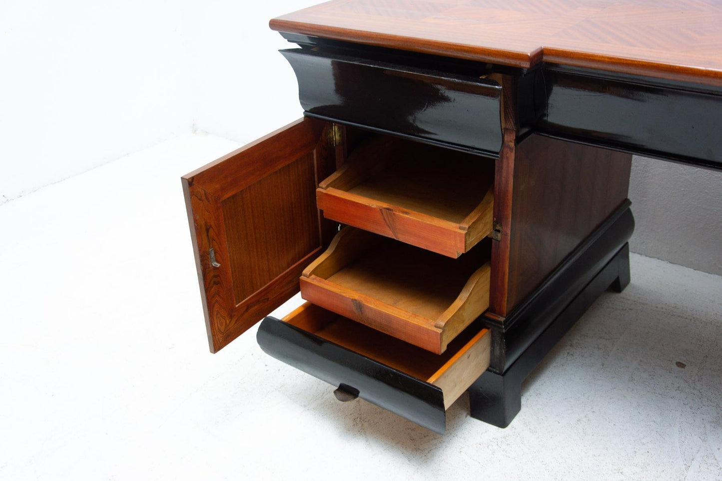 Art Deco Writing Desk, Bohemia, 1930s