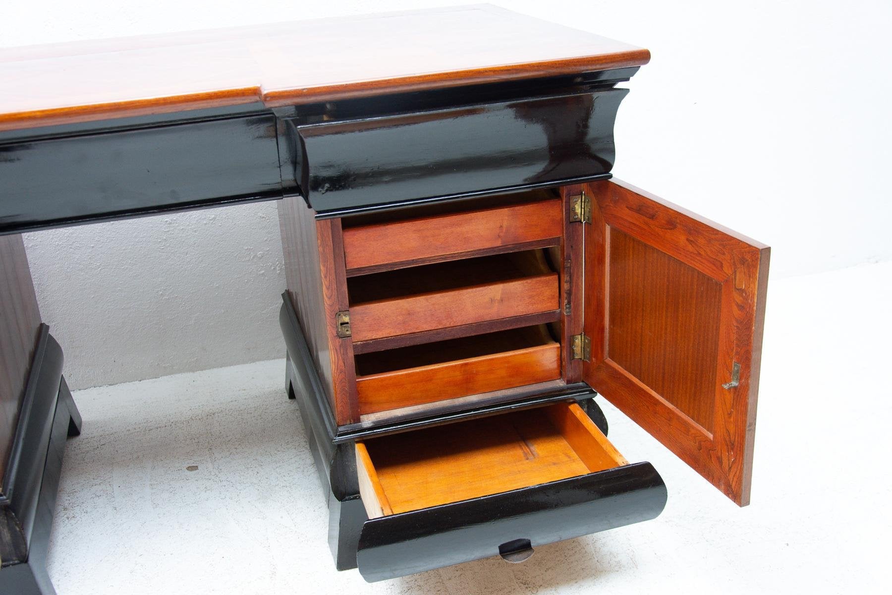 Art Deco Writing Desk, Bohemia, 1930s