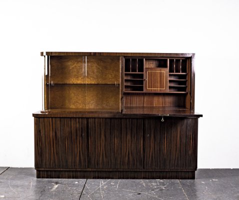 Art Deco Writing Dresser with Table in the Style of Bruno Paul, 1930s, Set of 2-VLO-1343797