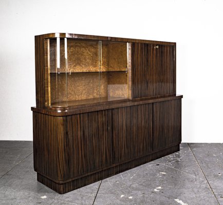 Art Deco Writing Dresser with Table in the Style of Bruno Paul, 1930s, Set of 2-VLO-1343797