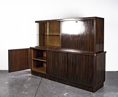 Art Deco Writing Dresser with Table in the Style of Bruno Paul, 1930s, Set of 2-VLO-1343797