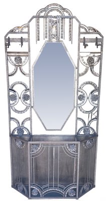 Art Deco Wrought Iron Cloakroom by Edgar-William Brandt, 1930s-AWH-1733155