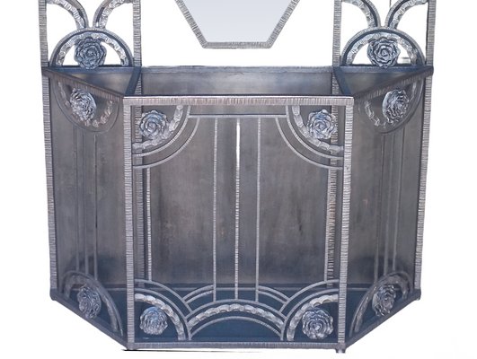 Art Deco Wrought Iron Cloakroom by Edgar-William Brandt, 1930s-AWH-1733155