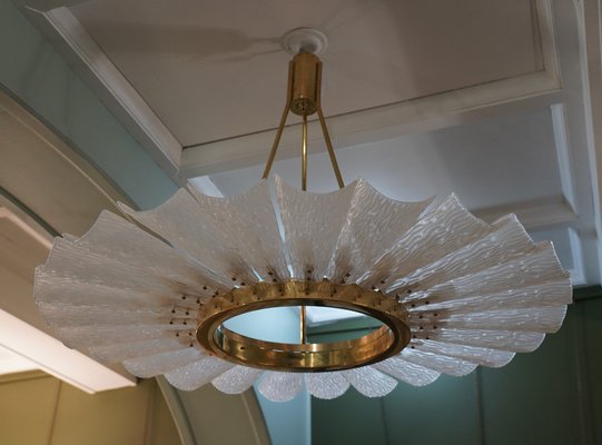 Art Glass and Murano Glass Chandelier, 1970s-UH-1816614