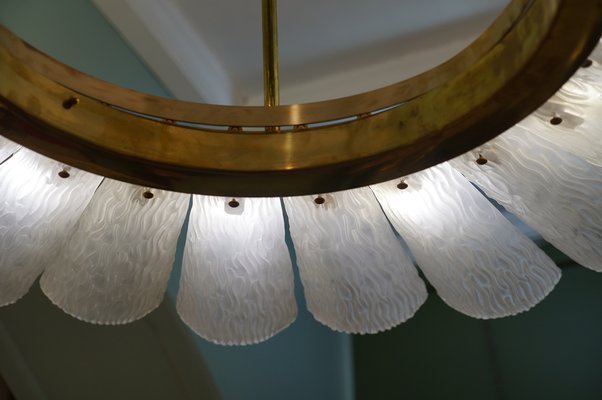 Art Glass and Murano Glass Chandelier, 1970s-UH-1816614