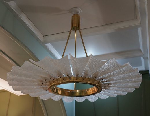 Art Glass and Murano Glass Chandelier, 1970s-UH-1816614