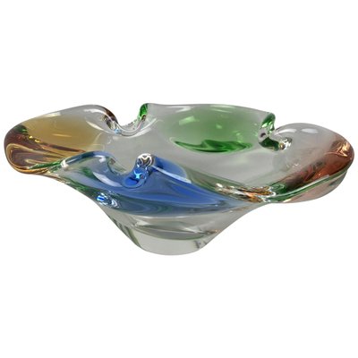 Art Glass Ashtray by Frantisek Zemek for Mstisov Glassworks, 1960s-TZ-780150