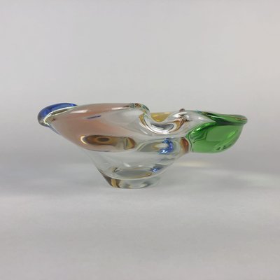 Art Glass Ashtray by Frantisek Zemek for Mstisov Glassworks, 1960s-TZ-780150