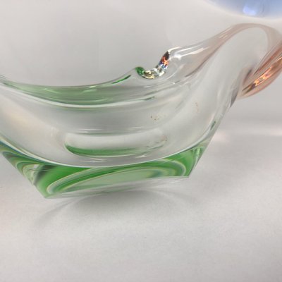 Art Glass Ashtray by Frantisek Zemek for Mstisov Glassworks, 1960s-TZ-780150