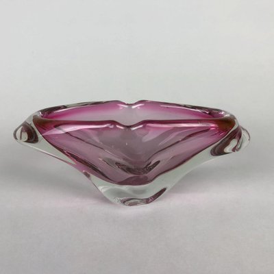 Art Glass Ashtray, Czechoslovakia, 1960s-TZ-1422363